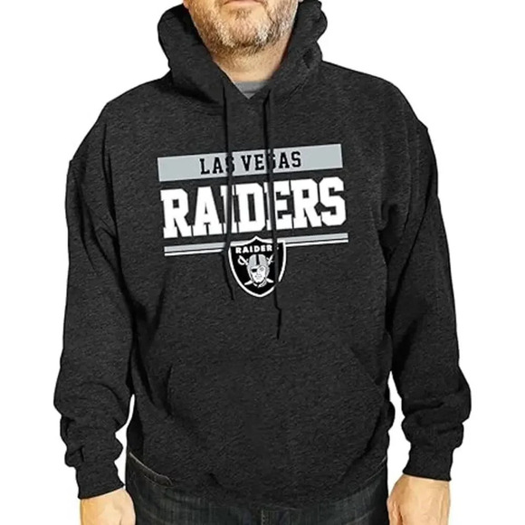 NEW Campus Colors Las Vegas Raiders Game Day Hoodie Sweatshirt Grey Mens Size XL - Picture 1 of 4